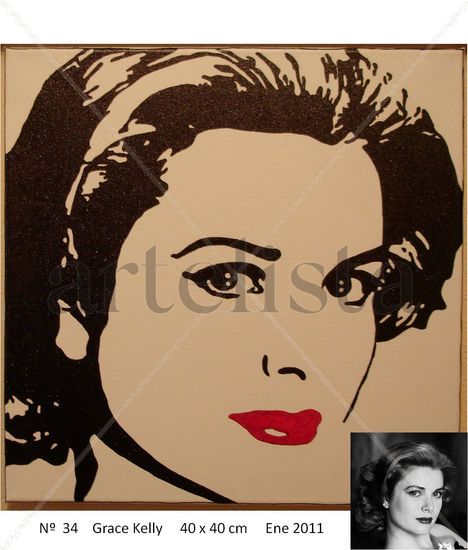 Grace Kelly Acrylic Canvas Portrait