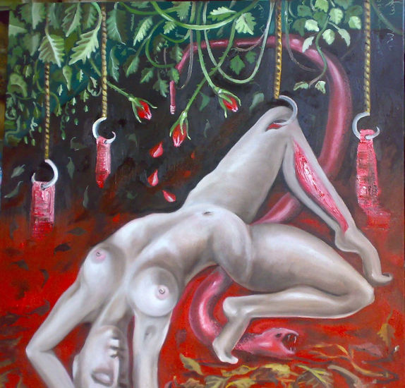 el sacrificio de eva Oil Canvas Figure Painting