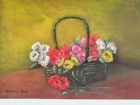 Cesta con flores