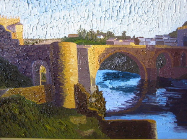 Puente de San Martín luminoso Oil Canvas Landscaping