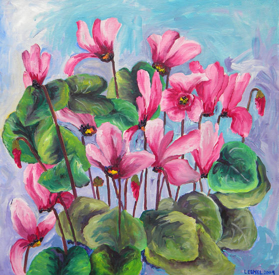 Cyclamen Oil Canvas Landscaping