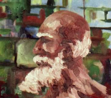 Cabeza de Anciano Oil Canvas