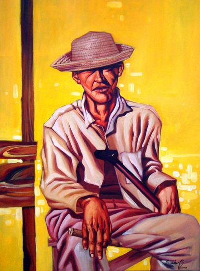 Descanso Óleo Lienzo Retrato