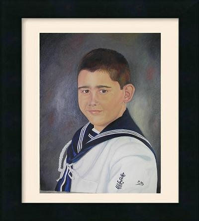 RETRATO ÁLVARO Oil Canvas Portrait