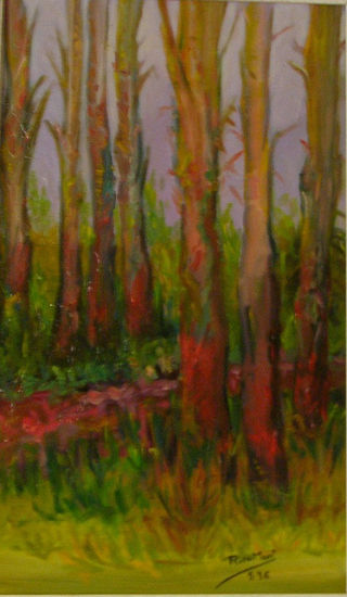 EL BOSQUE. ROSAMARI Oil Canvas Landscaping