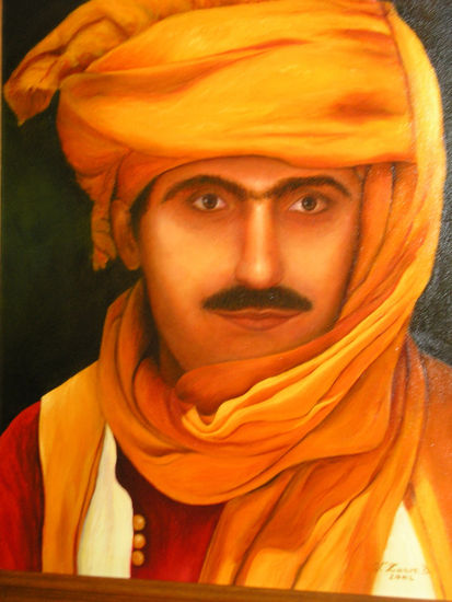 ARABE Oil Canvas Portrait