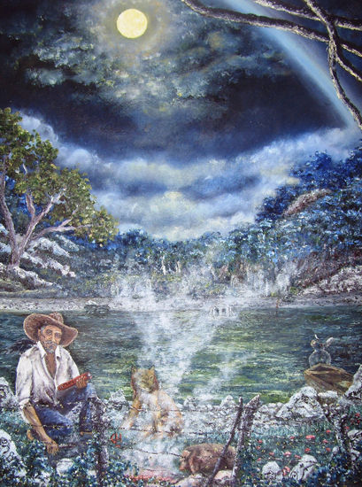 chico largo Oil Canvas Others