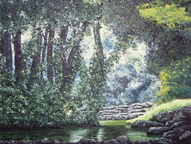 la ondina del charco verde Oil Canvas Others