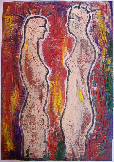 mujer vs woman Mixed media Card Others