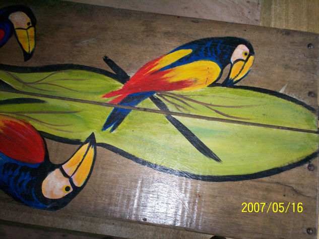 alas entre lineas Acrylic Panel Animals