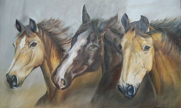 cabezas Oil Canvas Animals