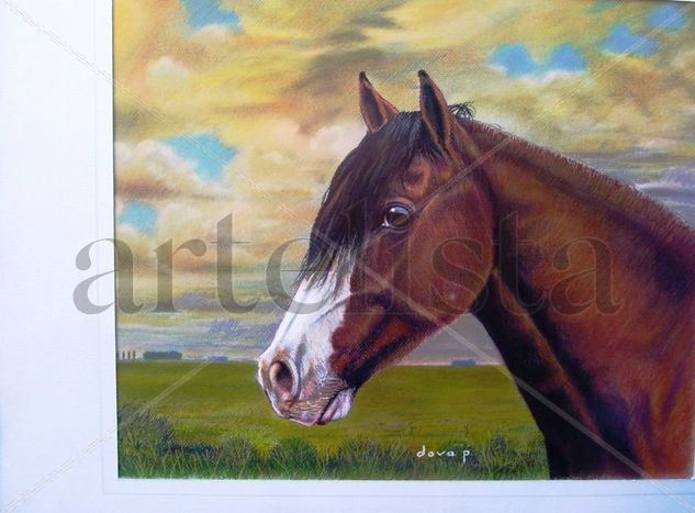 "PAMPERO" Caballo criollo Pastel Paper Animals