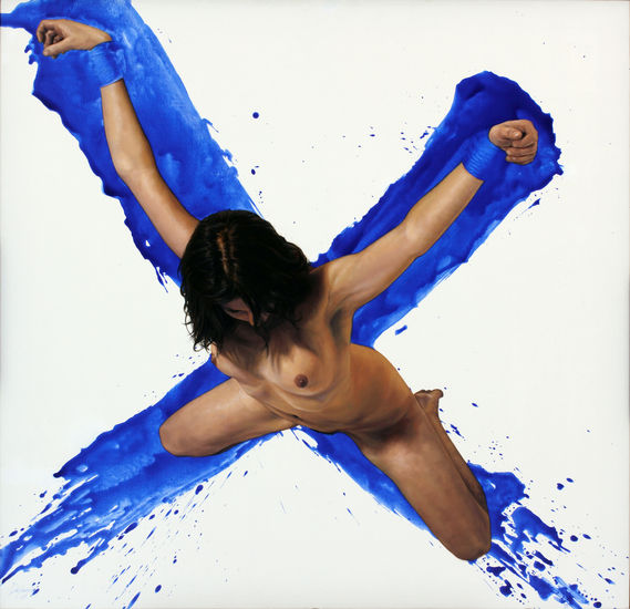 EN CRUZ AZUL Oil Canvas Nude Paintings