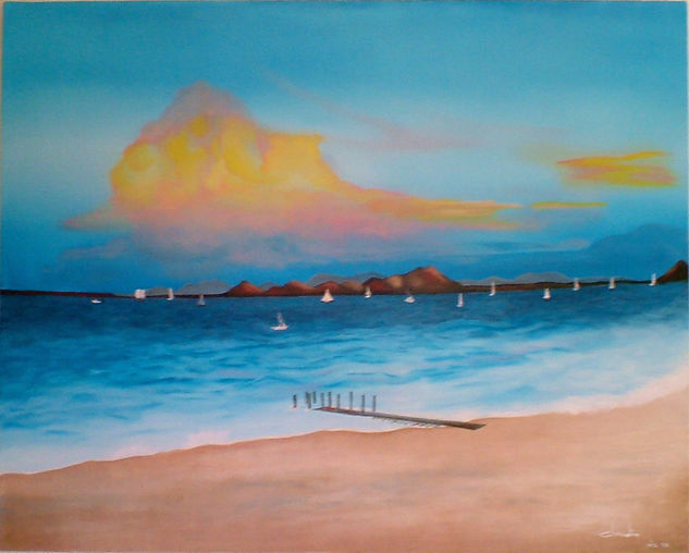 Marina "Los barriles" Oil Canvas