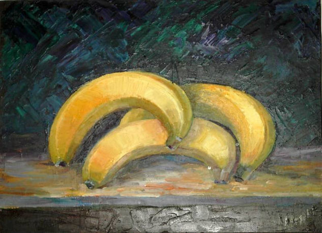 Platanos Oil Canvas Still Life Paintings