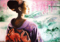 Geisha in primavera