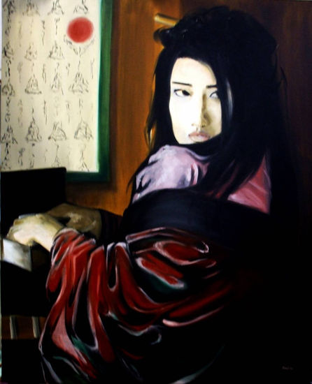 Nel silenzio, Malizia Óleo Tela Retrato