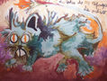 Gato custodio de ráfagas de odio