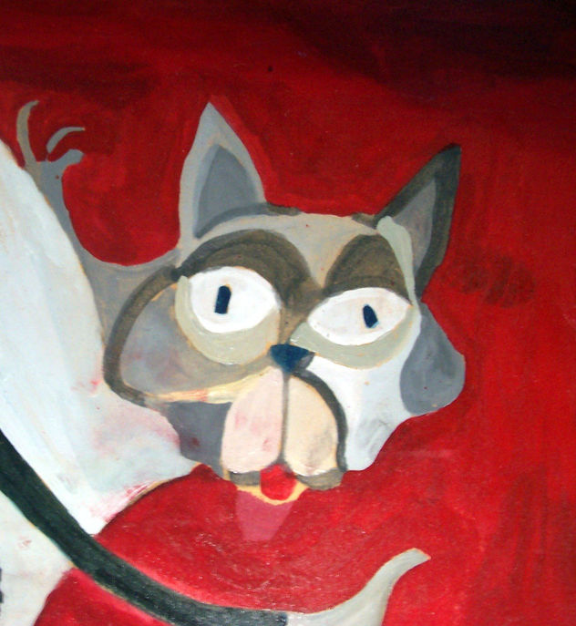 Gato sorprendido (Detalle)