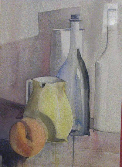 Bodegón con jarra amarilla Watercolour Paper