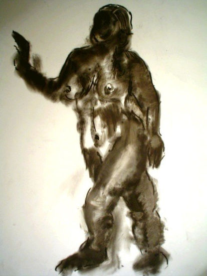 "Adelante" Charcoal