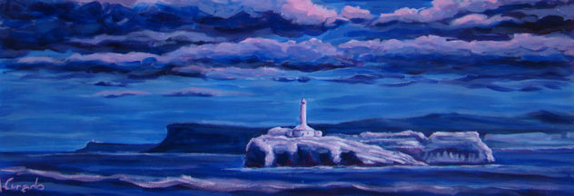 faro de mouro de noche