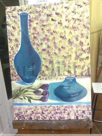 Azul Oil Canvas Still Life Paintings