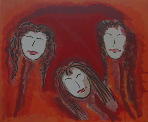 3 Mujeres Acrylic Canvas Others