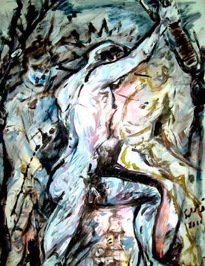 Contra todo Acrylic Paper Nude Paintings