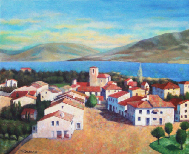 Vista aérea Oil Canvas