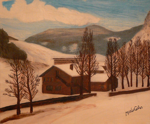 nevado (Andorra) Oil Canvas Landscaping