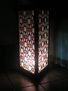 luminária de chão de 3 lados