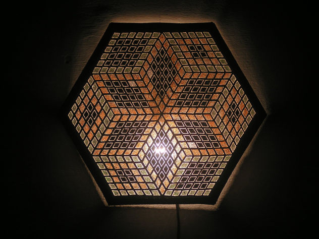 luminária de parede em aluminio