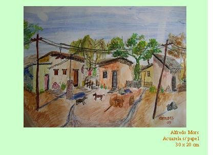 La Villa Watercolour Card Landscaping