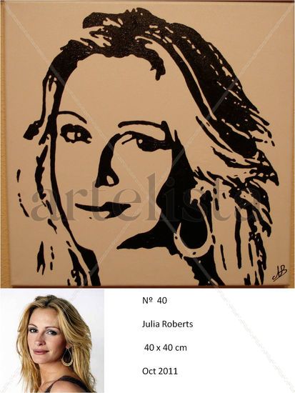 Julia Roberts Acrylic Canvas Portrait