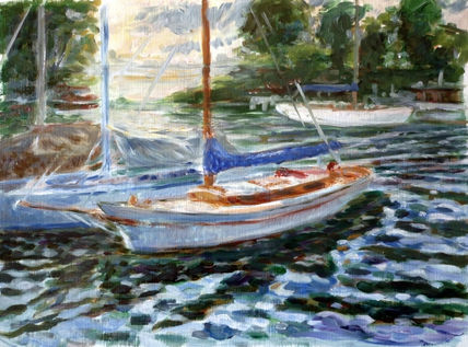 Velero en puerto