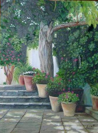 Patio Oil Canvas Landscaping