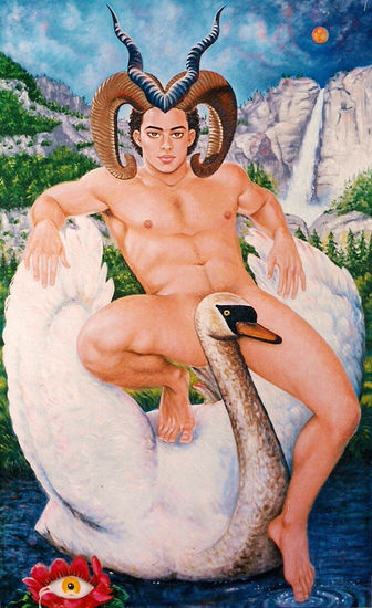 "El lago de los cisnes" Oil Canvas Nude Paintings