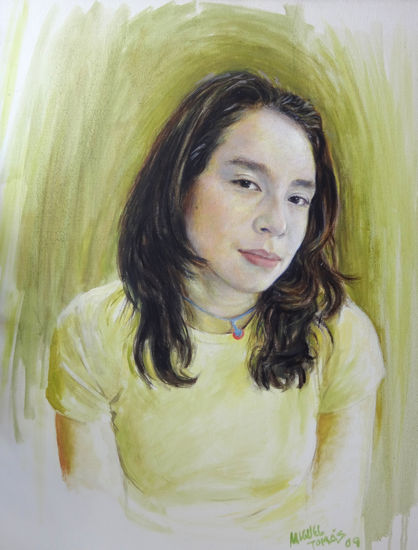 retrato de Andrea Oil Canvas Portrait