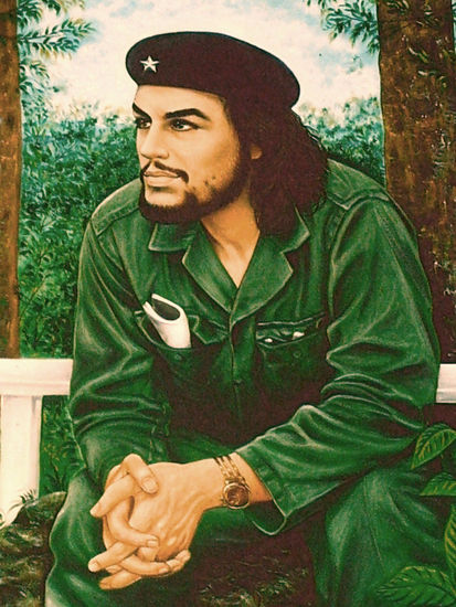 "El Che" Oil Canvas Portrait