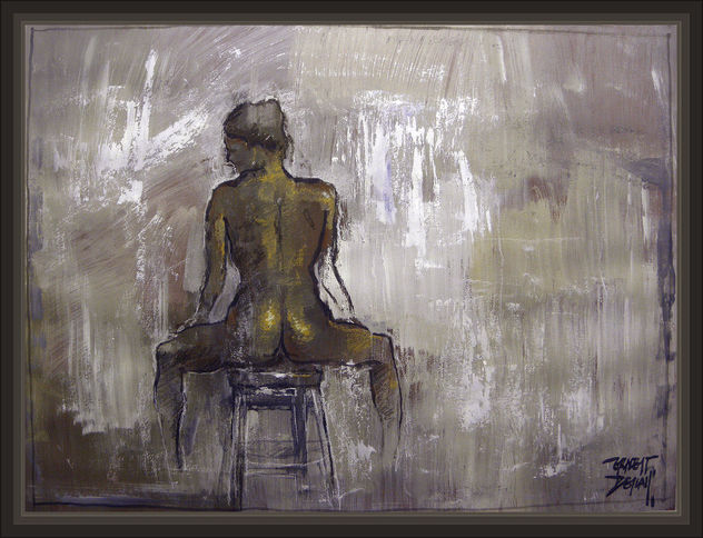 PINTURA-MODELOS-MUJERES-ATLETAS-CUERPO-ANATOMIA-ARTE-PINTOR-ERNEST DESCALS