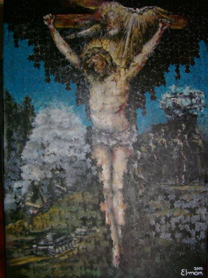 CRISTO Oil Textile Figure Painting