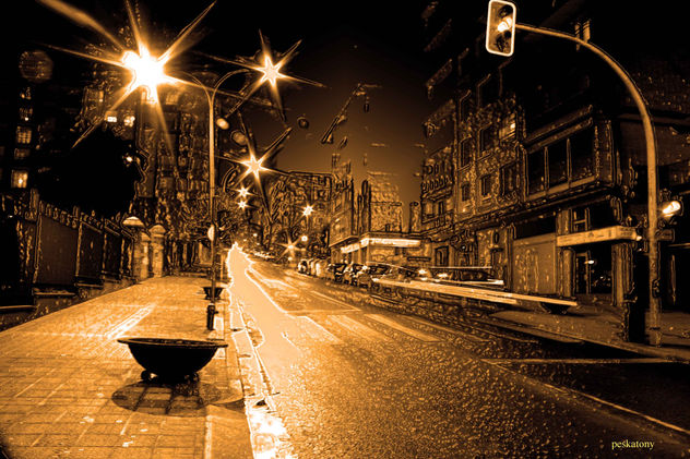 caminando en la noche