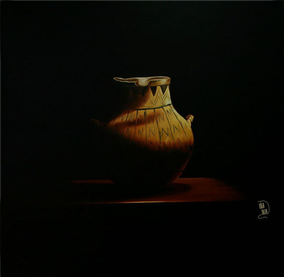 olla de barro 02 Oil Canvas Still Life Paintings