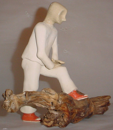 Tomando impulso Pottery Figurative