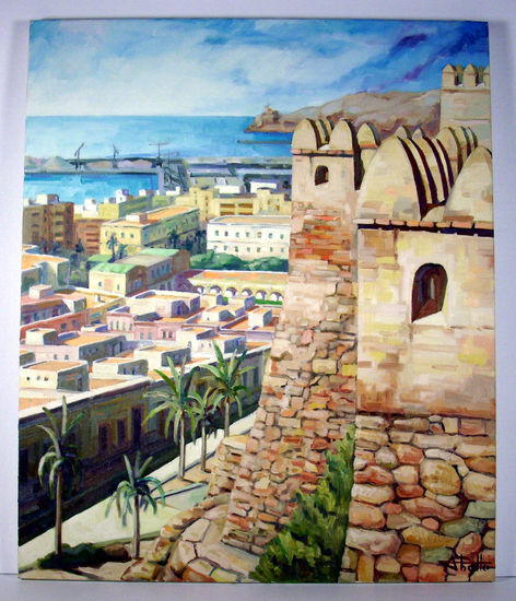 alcazaba, 2 Oil Canvas Landscaping