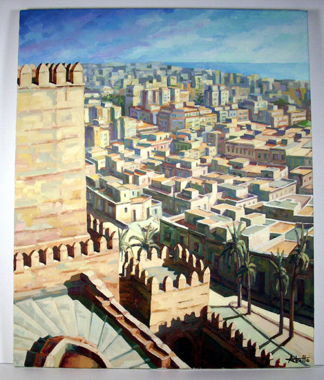 alcazaba, 6 Óleo Lienzo Paisaje