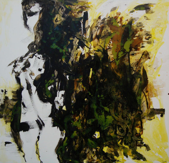 Gheisa 2008 Mixed media Canvas Figure Painting