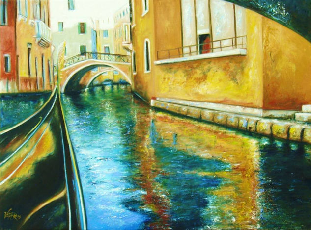 CANAL DE VENECIA Óleo Lienzo Marina