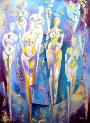 SOMOS EL FUTURO Oil Canvas Nude Paintings